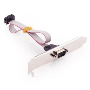 Desktop Chassis Serial Port DB9 Pin PCI COM RS232 Cable Bracket PVC 25cm TC Conductor in Stock