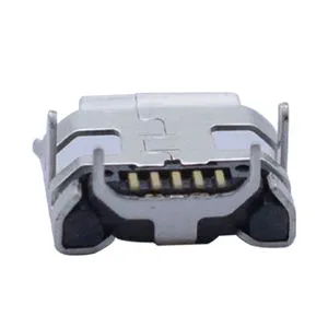 In STOCK JLC Mini Micro USB Female 5 Pin Copper Charging Port Connector Reel Packaging 1.0A Rated Current