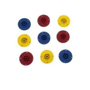 Wholesale Professional Four-Core Multi-Color Speaker Wire Connector Accessories Copper Pin Power Amplifier Ohm Socket