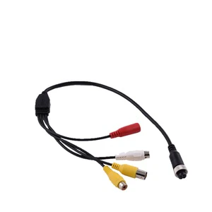 4 Pin AV DC BNC Aviation Connector Car Camera Adapter Cable