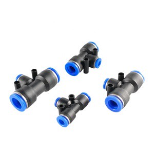 CHDLT PEG T Type Three-Way Pneumatic Connector Fitting New Condition Air Brake Fittings And Air Valve Connector