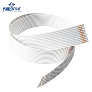 FFC Flexible Flat Cable Automotive Airbag Systems PET Material Copper Tin Plated Conductor 0.5mm Pitch 4-64 Pins Blue/White RoHS