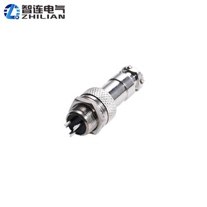 GX12/GX16/GX20 2-20 Pin Aviation GX Series IP67 Waterproof Power 10A Male/Female PCB Connector