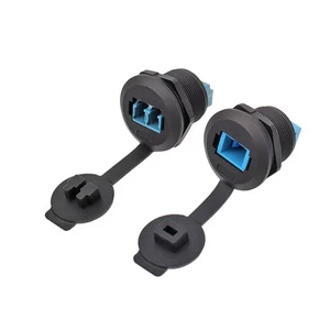 EP-FDDI Fiber Optic Panel Fixed Waterproof Connector Female Socket SCLC Single-mode Single and Dual Core Socket