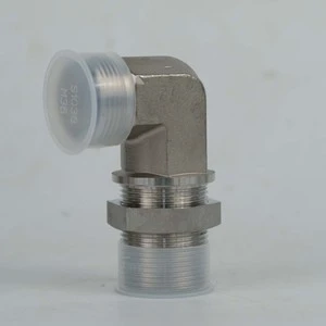 Hydraulic Right Angle Elbow Metric Card Sleeve Type Plate Joint Stainless Steel High Pressure Pipe Rotary Joint