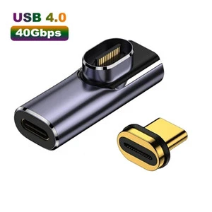 USB4.0 40Gbps Thunderbolt3 Magnetic Type-C OTG to USB-C Fast Charge Converter 8K 60Hz USB Type C Adapter