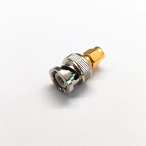 BNC Male to SMA Male Straight RF Adapter BNC/SMA-JJ 50ohm Coaxial Connector 0-4GHz