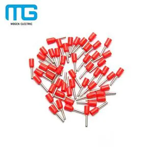 Wire or Cable Joint Non Shrink Eyelet Pipe Pre Insulated square Wire Ferrule Terminal
