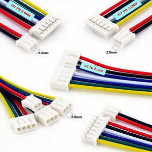 Original 2.5mm Pitch Female Pa66 Wire Connector Custom 2 3 4 Pin Jst Xh 2.5 Cable Harness Assembly Connector 10way Cables