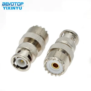 BNC Male to UHF Female Jack RF Coaxial Brass Copper Connector Adaptor 50 OHM 0-6GHz