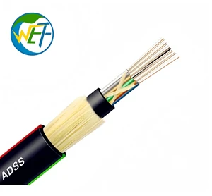 ADSS All-Dielectric Self-Supporting 24 Core G.652D Single Mode Fiber Optic Cable Aerial IEC 60794 IEEE 1138 Optical Cable