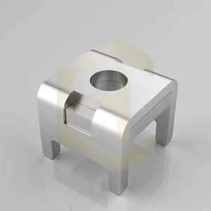 High Current 1.5mm Thickness Welding Terminal 12x12x10.5mm Copper 4Pin Pcb Terminal M5 Brass 250 Screw Pcb Welding Terminal