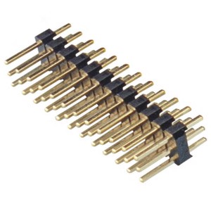 2 54mm 180° 1.27mm Three Triple Row Male Header Gold Plated Straight Through Hole Pin Header Board to Board Mezzanine Connectors