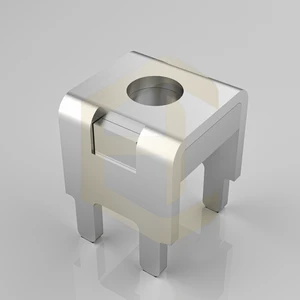 PCB Welding Terminal Thickness 0.8mm 4 Feet 8x8x10.2 Pcb Mount Screw M4 Brass PCB Welded Terminal For Circuit Board