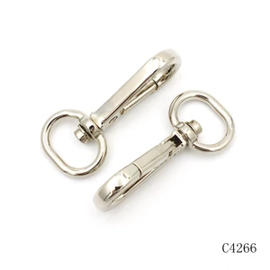 High Quality Zinc Alloy Nickel Swivel Snap Hook Metal Snap Clasp Carabiners for Bag Hardware Accessories