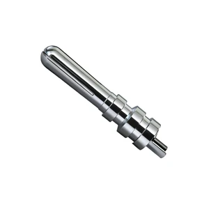4.0mm Banana Plug Pure Copper Nickel Plated Milled Type Male Connector Cross Groove Solid Core Soldering Pin