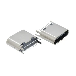 Professional Manufacturer's 16 Pin USB Type C 3.0 Female Connector 6.5mm Length for Fast Charging Port Premium USB Connector