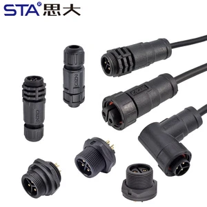 STA E10 Threaded B Code Waterproof IP67 IP68 Male Female Front Back Mount Solder Receptacle PCB Screw Panel Mount Connectors