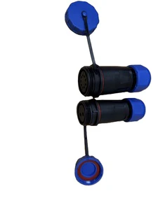 K25 3 Pin Brass Nylon Aviation Screw Connection Male Female Plug Socket IP68 Waterproof Connector For Power Junction Box