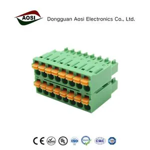 AOSI Pluggable Terminal Block 3.5MM Female 300V 8A FPS1.5-XX-350-22