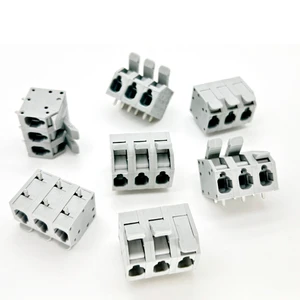 PCB Terminal Blocks Push-in Spring Connector with Operation Lever 10.0mm Pitch