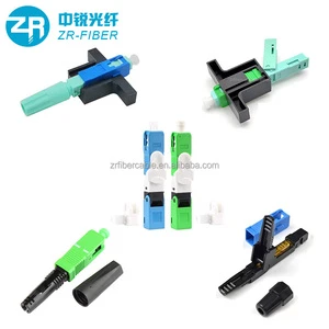 SC APC Quick Connector Telecommunication FTTH SC APC UPC Optical Fiber Fast Connectors