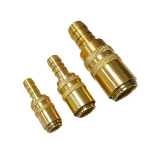 Factory German Type Mold Pipe Fittings Straight Brass Quick Coupler Release Coupling Hose Fittings Coolant Connector