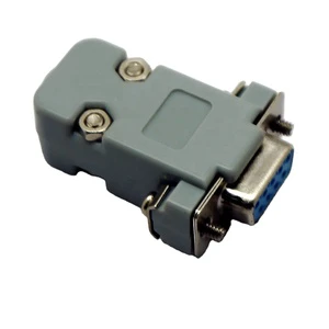 RS232 DB9 Serial VGA 9 Pin Female 2 Rows Solder Type Plug D-SUB Male Plug Socket Connector with Case