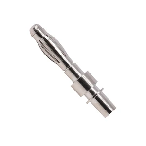 4.0mm Lantern-type Banana Plug - Solid Copper Nickel-plated Terminal Connector Pin
