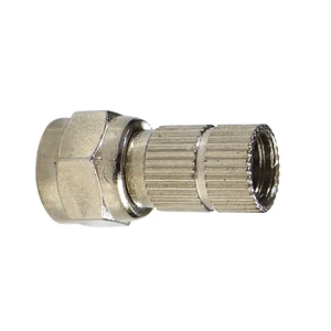 F-type Coaxial Cable Satellite Plug Satellite TV Antenna Connector for Closed-circuit Television System