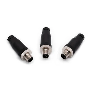 Custom 3 4 5 8 12 Pin a B C D Coding Ip67 Ip68 Waterproof Male Female Circular M12 Connector Sensor Cable