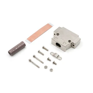 LECHUAN High Quality 25Pin DDK I7JE Series ABS Resin Ni-Plating Backshell D-SUB Connector 17JE-25H-1A-CF Connector Accessories
