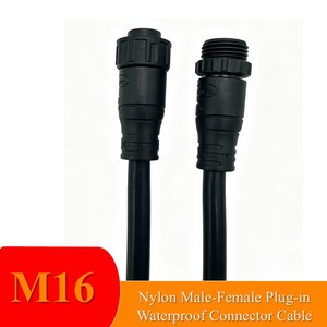 JOYL M16 Gravel Resistant Sealed Copper Gold Plating Male Female Socket Cable Connector For Power RF Tunnel Construction
