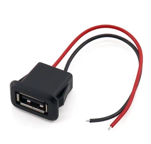 USB 2.0 USB-A Connector 2 Pin with 2 Cable 10CM High Quality for Toys Lights