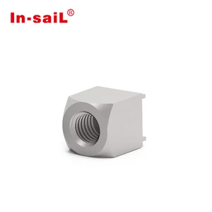 M6 PCB Connector Press-Fit Power Element Thread High Current PCB Terminal Block 160A Brass Tin Plated Board Connector7461084ODM