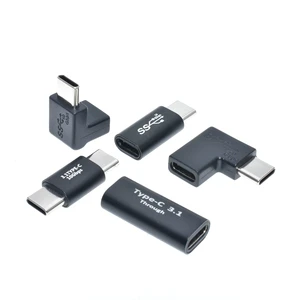 USB 3.1 Type C Adapter Female to Male Converter 10 Gbps USB C Charge Data Sync Extension Connector Plug for Laptop Tablet Phone
