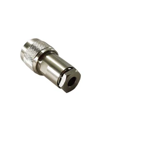 50ohm LMR240 Coaxial Cable N Type Male Plug Clamp RF Connector IP67 Waterproof Ni/Au Plated
