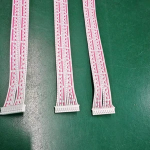 12P FFC FPC Flat Ribbon Cable Red White PVC Copper Flexible Wire Harness Adapter 30cm Electronic Machines Computer Home