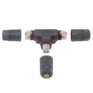 T Connector Fast 2 Pin Wire Terminal Cable Connector 1 in 2 Out Connectors for Electrical Cable