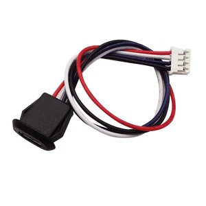 USB Type C 4P 6P Waterproof Female Connector ABS Material 3A Rated Current 1.5m Length OEM