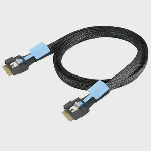 PCIe 4.0 SlimSAS SFF-8654 4i 38Pin Tinned Copper Full-wrap Interface Anti-diagonal Insertion Computer High-speed Adapter Cable