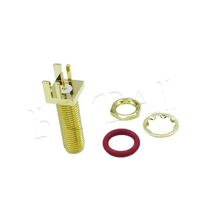 SMA Female PCB Mount Connector IP67 DC~11GHz High Frequency Waterproof RF Coaxial Connector