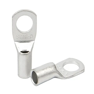 Cale Lugs Terminal SC16-8 16mm2 Hole 8mm Copper Tin Plated Terminal Blocks Ring Wire Connecting Cable Lug Pure Copper M8 Lugs