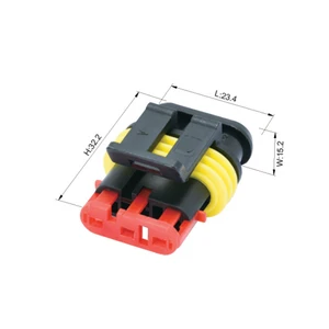 282105-1 AMP 3 Pin Male Female Waterproof Automotive Car Electrical Waterproof Connector WZHE