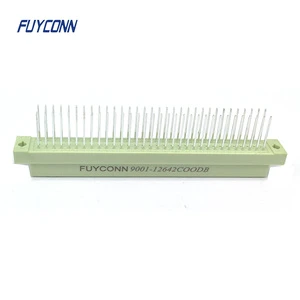 Eurocard Female Connector, 3 Rows 64 Pin 15mm Straight Terminals Vertical PCB 2*32P 64pin 13mm 364 DIN41612 Connector
