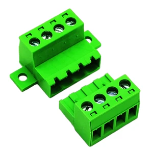 2EDGRKC 5.08mm Pitch 2EDG 5.08 Wiring Terminal Blocks Fixed Solder-Free Docking Electronic Wire Connector Male+Female