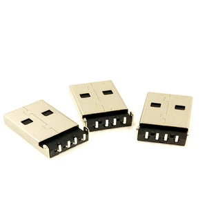 USB connector 4P A Type Right Angle Type Plug female usb socket for charging manufacturer