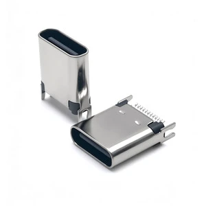 OEM Manufacturer Samples Supported Factory Price USB C Female 24Pin Clip Type Connector Consumer Electronic USB Type C Connector