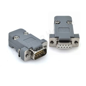 DB9 RS232 Connector | Plastic Shell D-SUB 9 Pin Male/Female Assembly Plug for Computer & Security Camera System