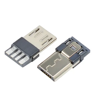 USB Connectors Factory Supply Micro B USB 2.0 5Pin Male Solder Connector for Table Phone Digital Product USB Cable